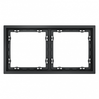 Рамка пластиковая VOLTUM S70 на 2 поста, графит Voltum VLS100207