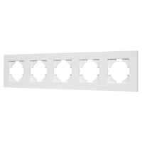 Рамка пластиковая FRM-PERIO-PL-5-WH