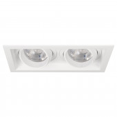 Светильник MS-VORTEX-BUILT-S250x140-2x30W Warm3000 (WH-WH, 30 deg, 230V)