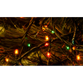 Электрогирлянда Нить, 200 микроламп мульти,10м, IP44 OTW200E-M-MC 	