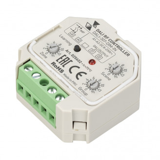 INTELLIGENT ARLIGHT Конвертер RF-сигнала DALI-307-DIM-IN (DALI-BUS, RF, PUSH) (IARL, Пластик) Arlight 025602