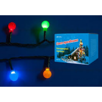 Гирлянда светодиодная с контроллером Разноцветные шарики ULD-S0540-060-DGA MULTI IP20 COLORBALLS  UNIEL 07928