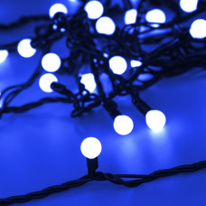 Светодиодная гирлянда ARD-BALL-CLASSIC-D13-5000-BLACK-50LED BLUE (230V, 3.5W) Arlight 025564