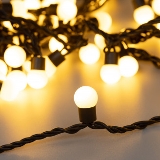 Светодиодная гирлянда ARD-BALL-CLASSIC-D17.5-10000-BLACK-100LED WARM (230V, 7W) Arlight 025584