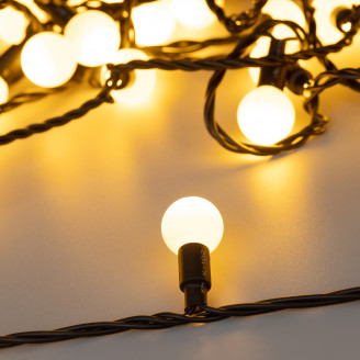 Светодиодная гирлянда ARD-BALL-CLASSIC-D23-10000-BLACK-80LED WARM (230V, 3.5W) Arlight 025617