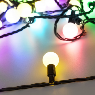 Светодиодная гирлянда ARD-BALL-PRO-D23-10000-BLACK-80LED RGB (230V, 7W) Arlight 025622