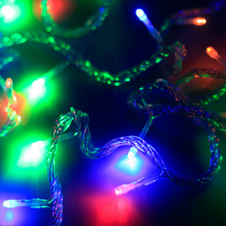 Светодиодная гирлянда ARD-STRING-HOME-5000-CLEAR-50LED-LIVE RGB (230V, 3.5W) Arlight 025763