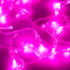 Светодиодная гирлянда ARD-STRING-CLASSIC-10000-CLEAR-100LED-FLASH PINK (230V, 7W) Arlight 025792