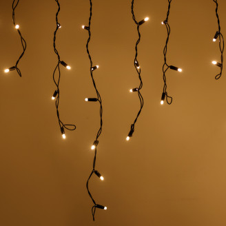 Светодиодная гирлянда ARD-EDGE-CLASSIC-2400x600-BLACK-88LED-FLASH WARM (230V, 6W) Arlight 026014