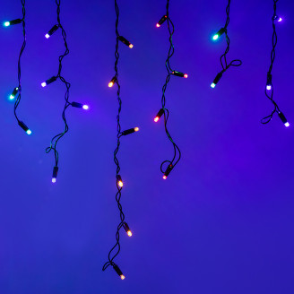 Светодиодная гирлянда ARD-EDGE-CLASSIC-2400x600-BLACK-88LED-LIVE RGB (230V, 6W) (Ardecoled, IP65) Arlight 026015