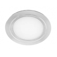 Светильник LED встраиваемый круглый D66мм, 12V, 3.2W, 6500К, 260лм, IP20, никель матовый