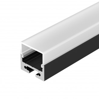 Профиль с экраном SL-LINE-2011M-2500 BLACK+OPAL SQUARE Arlight 027993