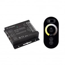 Контроллер ARL-4022-OVAL-MIX Black (12-24V, 2x10A, ПДУ, RF) Arlight 027155