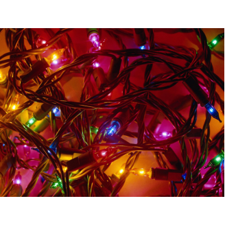 Гирлянда Нить, внутр, 50 миниламп, мультицвет 3 м Jazzway ES00050/2F