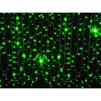 Гирлянда Занавес, 625 зеленый LED уличная 2,5х1,5 м