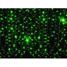 Гирлянда Занавес, 625 зеленый LED уличная 2,5х1,5 м Jazzway RB-OLDCL625-TG-E