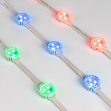 Модуль управляемый SOLEX-SPI-3535-3-12V RGB 120deg (D30x16mm, 0.75W, IP67) Arlight 029240
