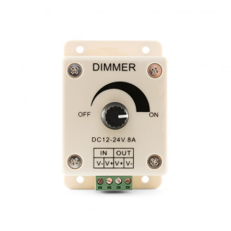 Диммер с потенциометром, настенный 12V/96W, 24V/192W Led-Crystal LC29