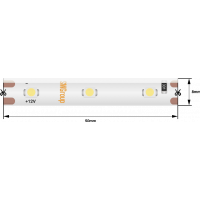 Лента светодиодная стандарт 3528, 60 LED/м, 4,8 Вт/м, 12В , IP65, Цвет: Теплый белый SWG360
