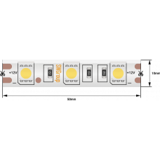 Лента светодиодная стандарт 5050, 60 LED/м, 14,4 Вт/м, 12В , IP65, Цвет: Желтый SWG560 SWG 000055