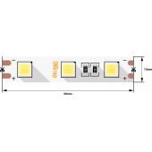 Лента светодиодная стандарт 5054, 60 LED/м, 14,4 Вт/м, 12В , IP20, Цвет: Теплый белый SWG560