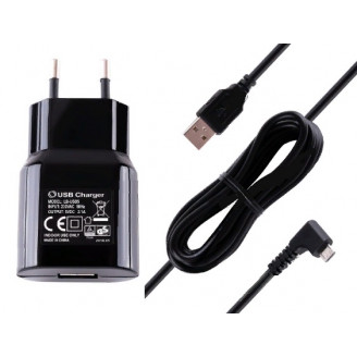 Адаптер  220/5В, с кабелем 1000мм (USB/microUSB), 2.1А, IP20 Led-Crystal LB-USB5