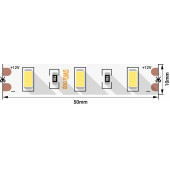 Лента светодиодная стандарт 5630, 60 LED/м, 20 Вт/м, 12В , IP20, Цвет: Холодный белый SWG660