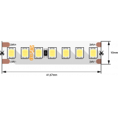 Лента светодиодная ПРО 2835, 168 LED/м, 17,3 Вт/м, 24В , IP20, Цвет: Холодный белый SWG2P168