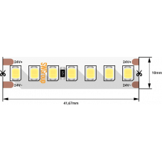 Лента светодиодная ПРО 2835, 168 LED/м, 17,3 Вт/м, 24В , IP20, Цвет: Холодный белый SWG2P168 SWG 003489