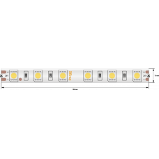 Лента светодиодная стандарт 5050, 60 LED/м, 14,4 Вт/м, 24В , IP65, Цвет: Теплый белый SWG560 SWG 001200