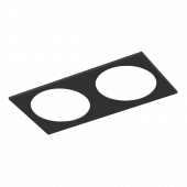 Рамка для светильника MJ двойная черная