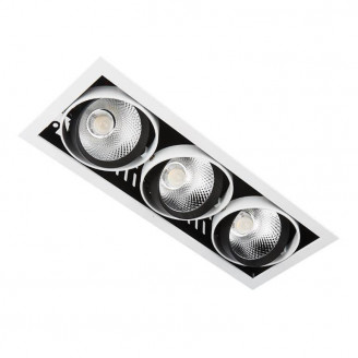Встраиваемый светодиодный светильник Ambrella light Cardano T813 BK/CH 3*12W 4200K Ambrella light T813 BK/CH 3*12W 4200K