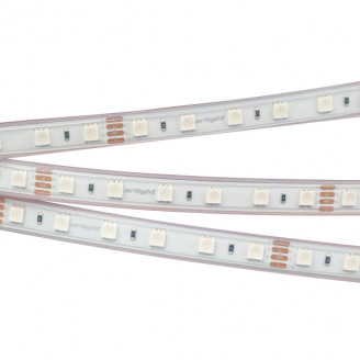 Светодиодная лента RTW 2-5000P 24V RGB 2X (5060, 300 LED, LUX) Arlight 010366