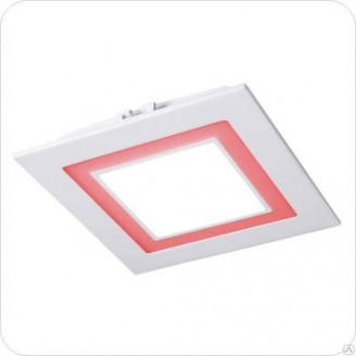 PPL-S 180140 (18031) 12W/4W 6500K red  красный/квадратный Jazzway 1026637