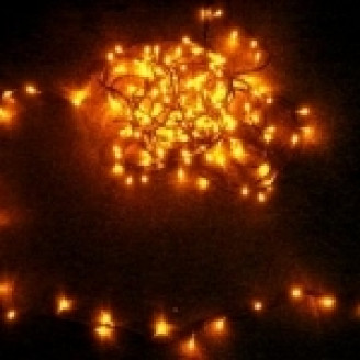 Электрогирлянда Нить 120 желтых LED, 12м, IP44, соединяемая Jazzway LD120-Y-E