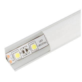 Профиль угловой с матовым экраном 16*16*2000 мм Led-Crystal LR49-M