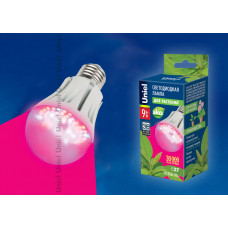 Светодиодная лампа для растений LED-A60-9W/SP/E27/CL ALM01WH UNIEL 09645