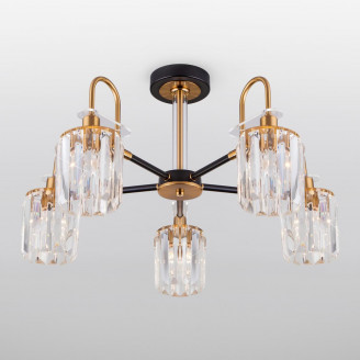 Потолочная люстра Eurosvet Tenia 70090/5 черный Eurosvet 70090/5 черный