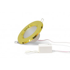 Светодиодный точечный светильник TH-75-5W Теплый белый d75 мм (Золото корпус) MAYSUN 0481