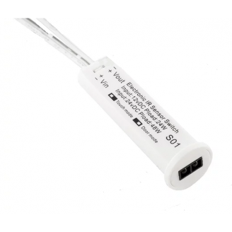 Инфракрасный выключатель с диммером 12В/24В, 24Вт/48Вт, БЕЛЫЙ Led-Crystal LS01-W