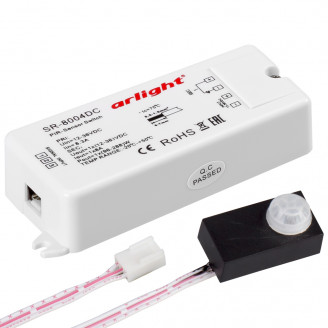 Датчик SR-8004-DC black (12-36V, 96-288W, PIR-Sensor) Arlight 020866