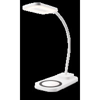 Hаст.лампа с б/конт. зарядкой  PTL 2101-WH PHONE CHARGER/USB 6w 3000К/4000К/6500K