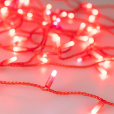 Светодиодная гирлянда ARD-STRING-CLASSIC-10000-RED-100LED-MILK-FLASH Red (230V, 7W) Arlight 031195