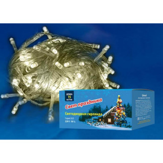 Светодиодная гирлянда Uniel 220V теплый белый ULD-S1500-100/DTA Warm White IP20 UL-00005258 UNIEL ULD-S1500-100/DTA Warm White IP20