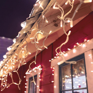 Гирлянда Eurosvet бахрома 3*0,6м IP65 100-101 белый с мерцанием Eurosvet 100-101 белый с мерцанием