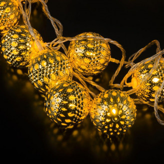 Светодиодная гирлянда Eurosvet нить 230V 400-003 золото/теплый белый с эффектом мерцания Eurosvet 400-003 золото/теплый белый с эффектом мерцания