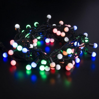 Уличная светодиодная гирлянда Eurosvet нить 230V 400-103 мульти с эффектом мерцания Eurosvet 400-103 мульти с эффектом мерцания
