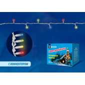 Светодиодная гирлянда Uniel 220V разноцветная с мерцанием ULD-S1000-120/TWK MULTI IP67