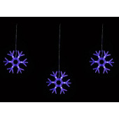 Светодиодная гирлянда Uniel занавес Снежинки-1 220V синий ULD-E1503-036/DTA Blue IP20 Snowflakes-1 UL-00001406