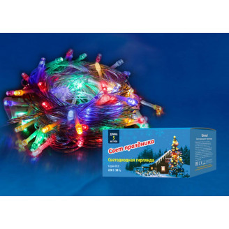 Светодиодная гирлянда Uniel 220V разноцветный ULD-S0500-050/DTA Multi IP20 UL-00005250 UNIEL ULD-S0500-050/DTA Multi IP20